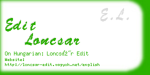 edit loncsar business card